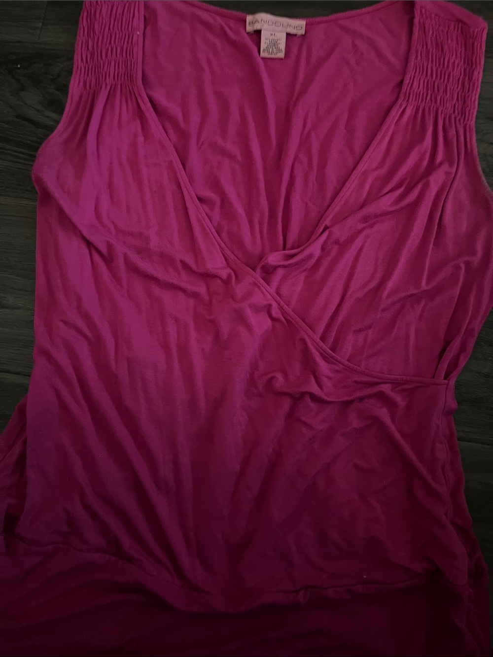Bandolino Fuchsia Wrap-Style Sleeveless Tank